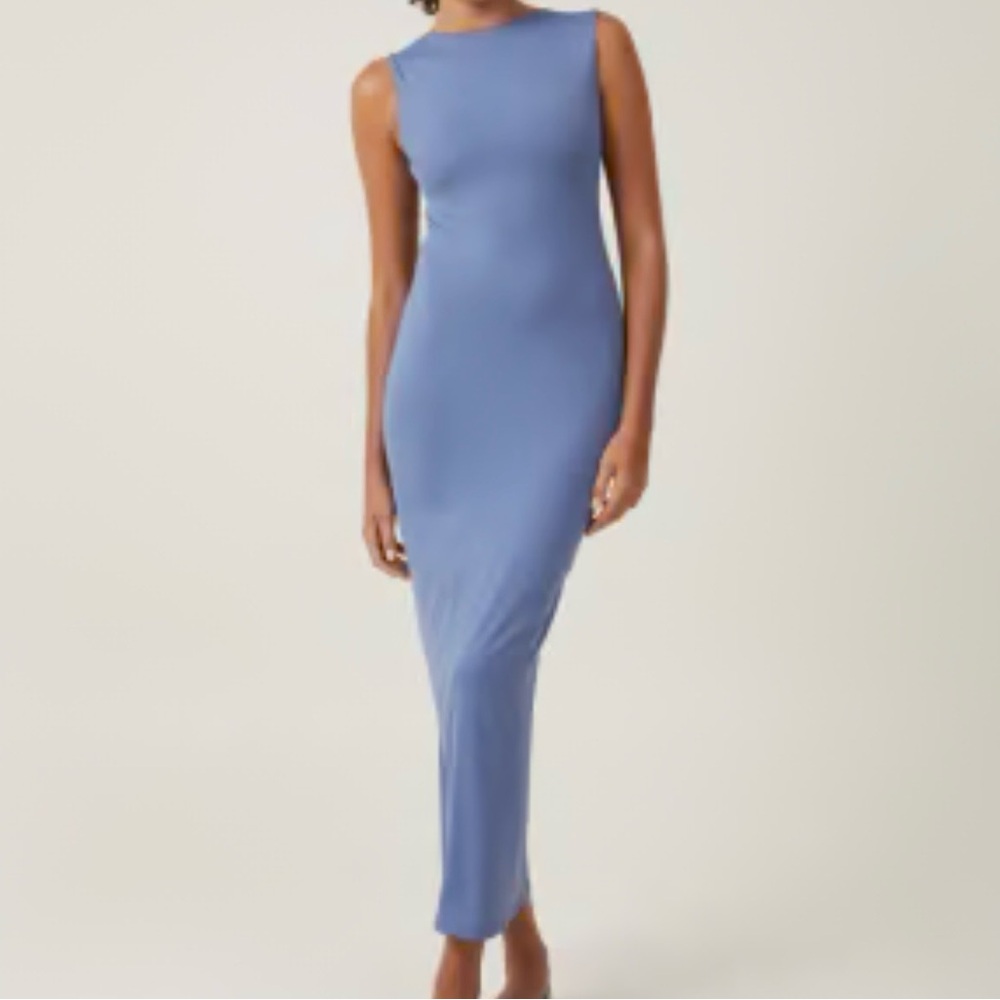 Cotton On Luxe Maxi Dress in Slate Blue